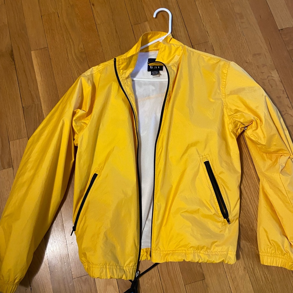 GAP Yellow Windbreaker Jacket with White Lining